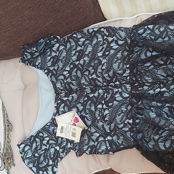 Pink hearts new kohls a line dress lace juniors - Picture 4 of 7